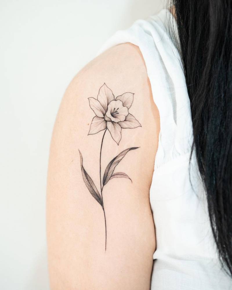 20 Gorgeous March Birth Flower Tattoo Designs