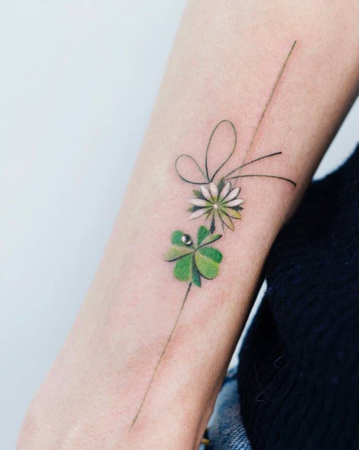 20 Four Leaf Clover Tattoo Ideas To Bring You Luck