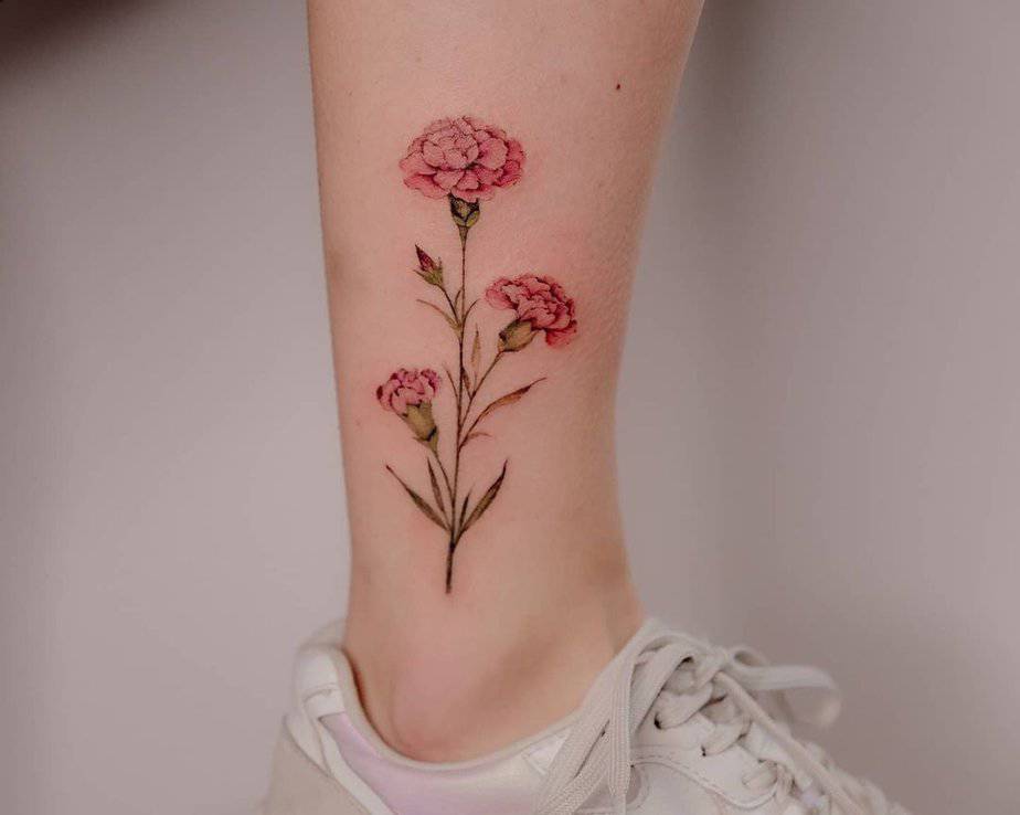 20 Cute Carnation Tattoo Designs That Will Capture Your Heart