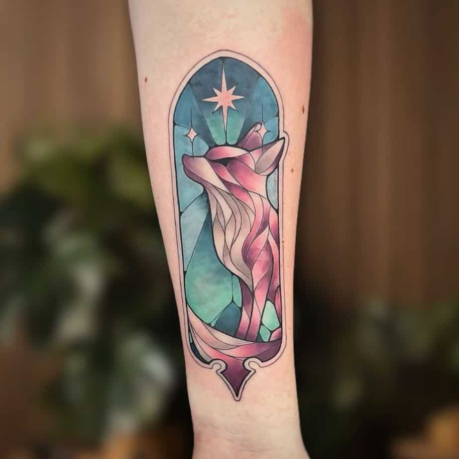 20 Stained Glass Tattoos That Will Brighten Your Day