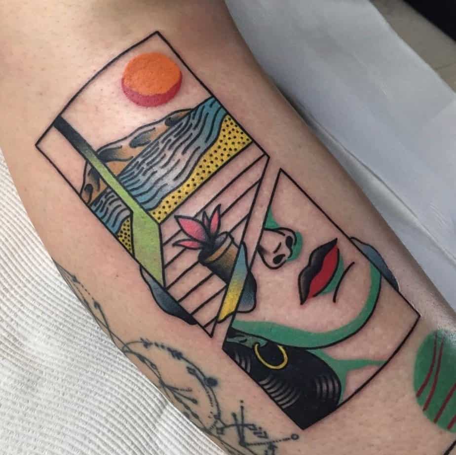 19 Funky Pop Art Tattoos To Get Your Giggle On