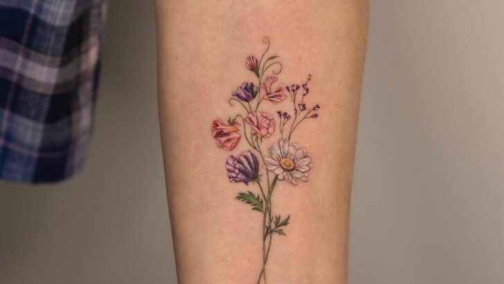 19 Beautiful April Birth Flower Tattoo Ideas to Tell Your Story