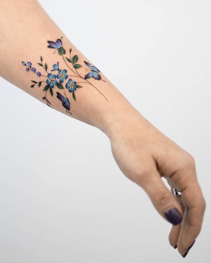 19 Forget Me Not Flower Tattoo Ideas To Make Love Eternal