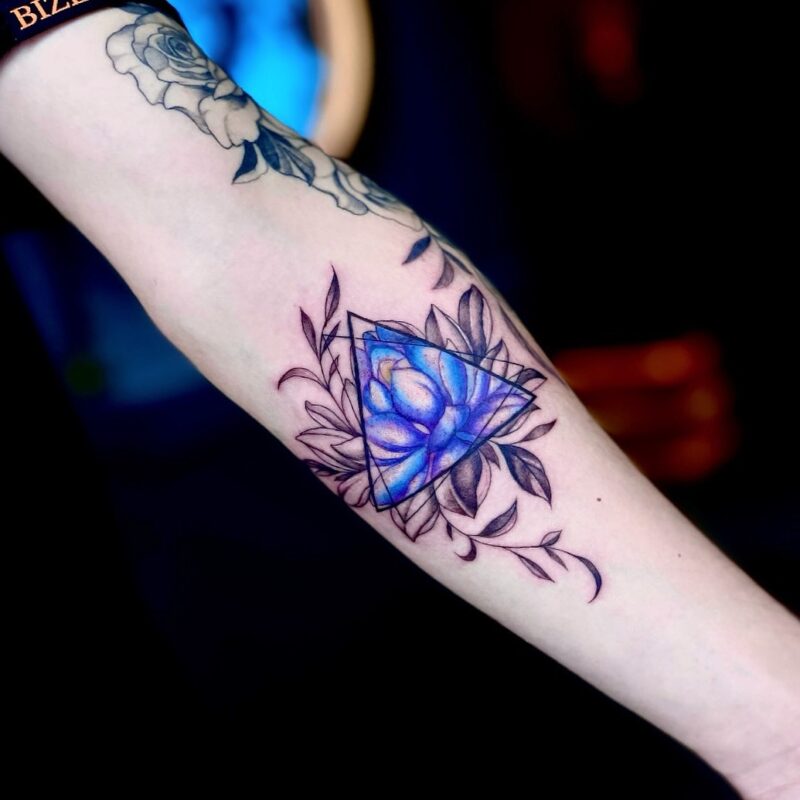 Blue lotus tattoo