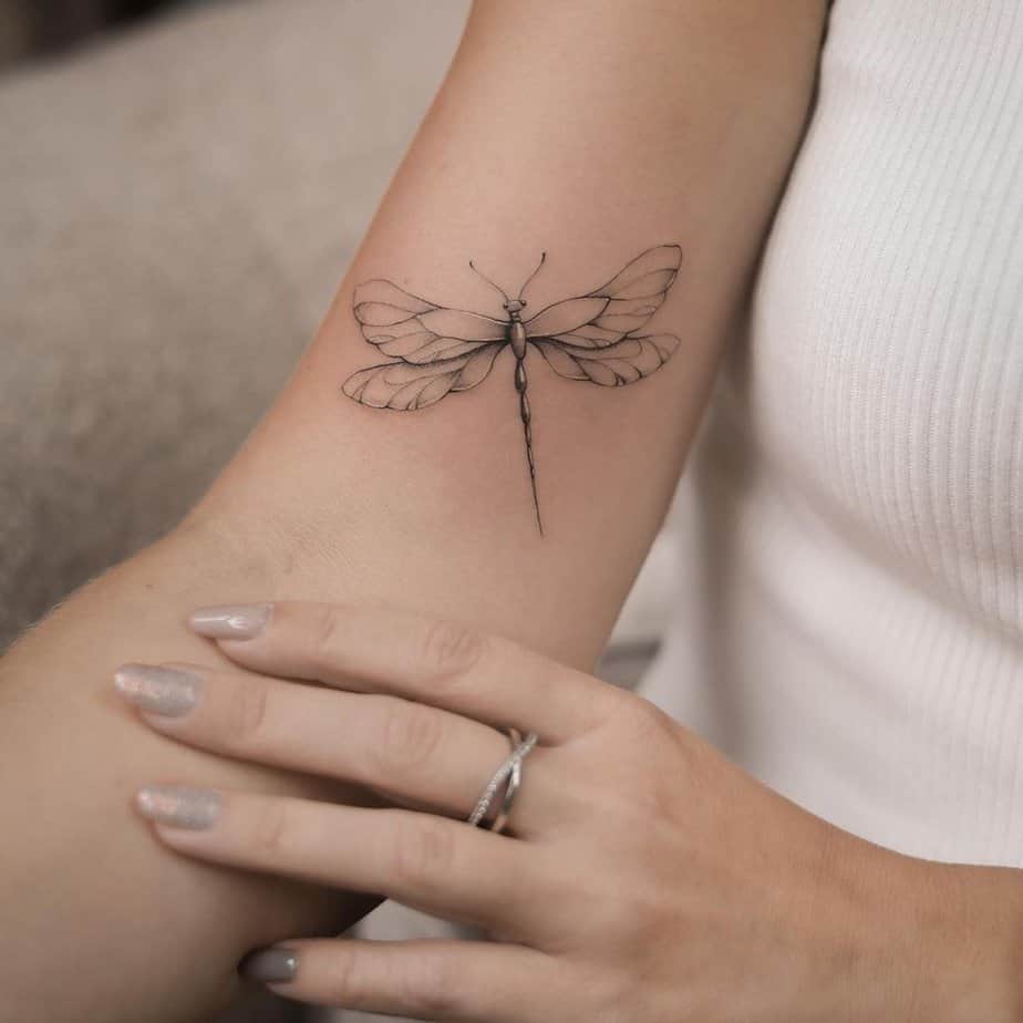 Boho style dragonfly