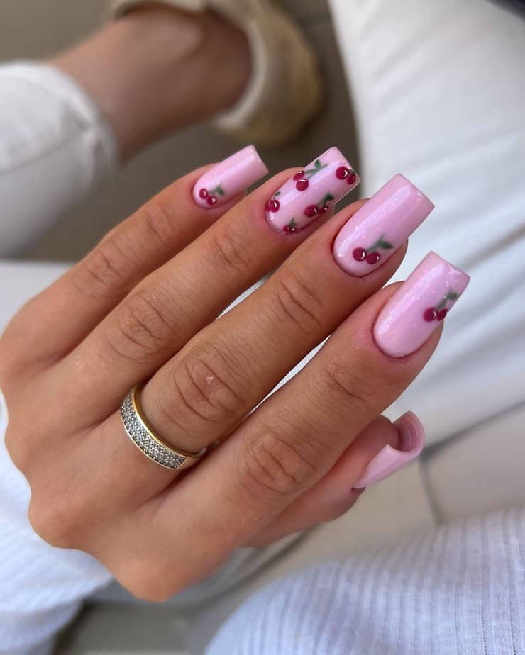 29 Fresh Cherry Nails That Will Sweeten Your Manicure Game