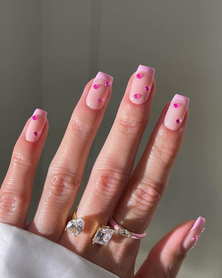 Bubblegum pink mani