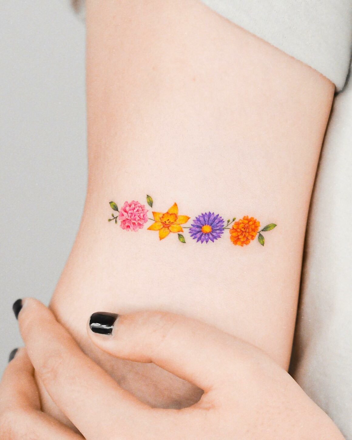 20 Beautiful Aster Flower Tattoos To Enter The Garden Of Dreams