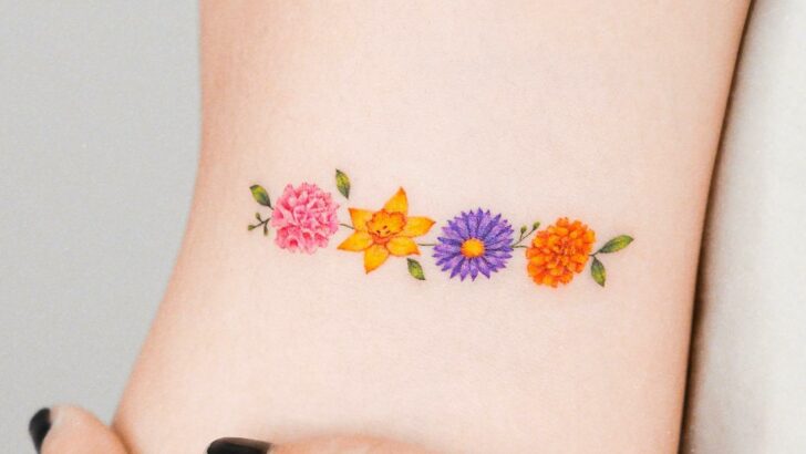 20 Beautiful Aster Flower Tattoos To Enter The Garden Of Dreams