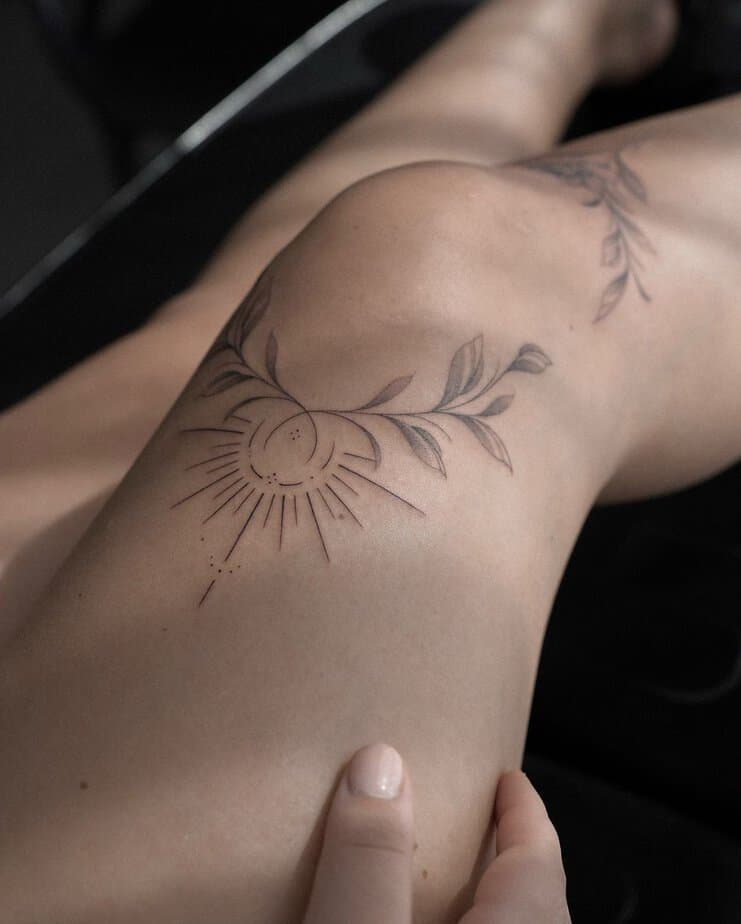 20 Creative Geometric Flower Tattoo Ideas That Will Wow You