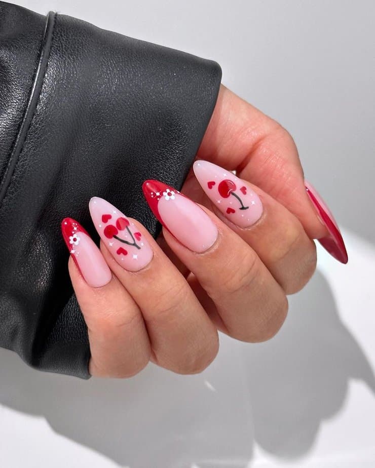 French cherry mani