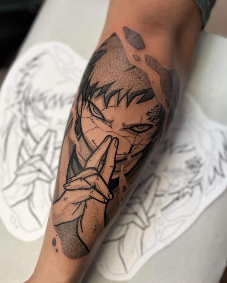 20 Fascinating Gaara Tattoo Ideas For All Lovers Of The Character