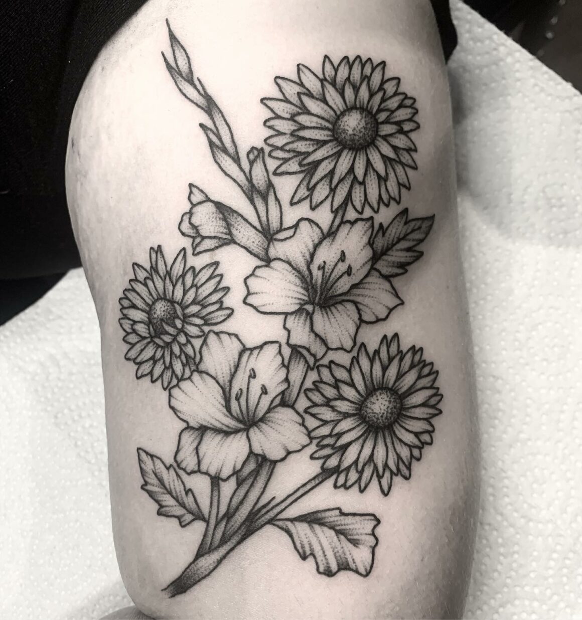 20 Beautiful Aster Flower Tattoos To Enter The Garden Of Dreams