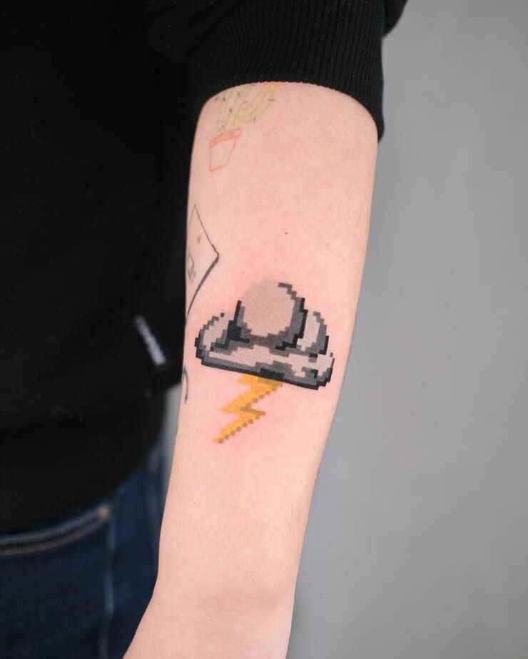 Lightning tattoo