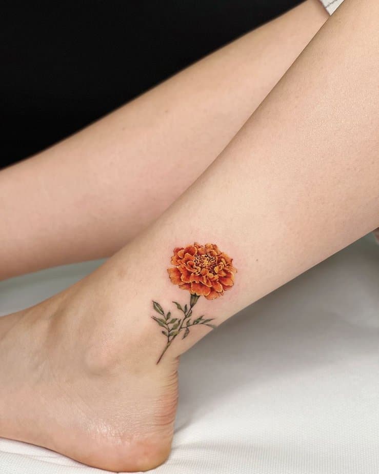 Marigold ankle piece