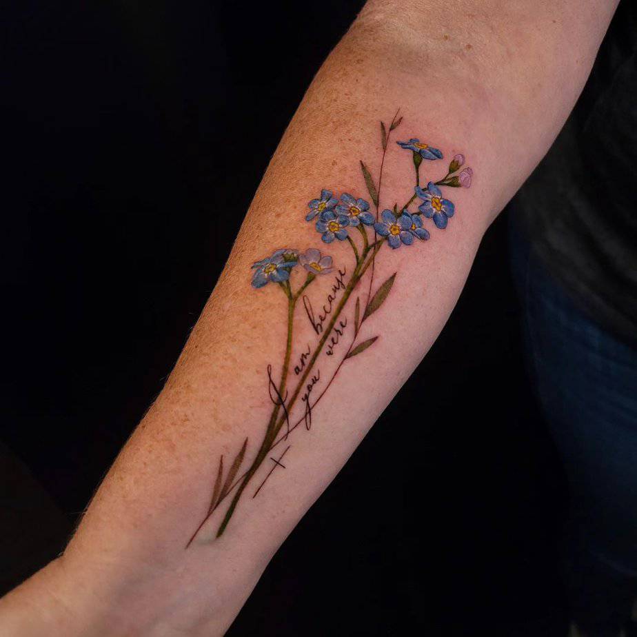 19 Forget Me Not Flower Tattoo Ideas To Make Love Eternal