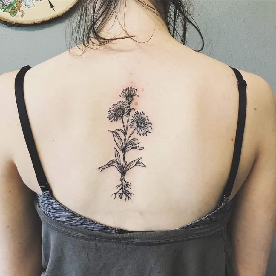 Mountain aster back piece