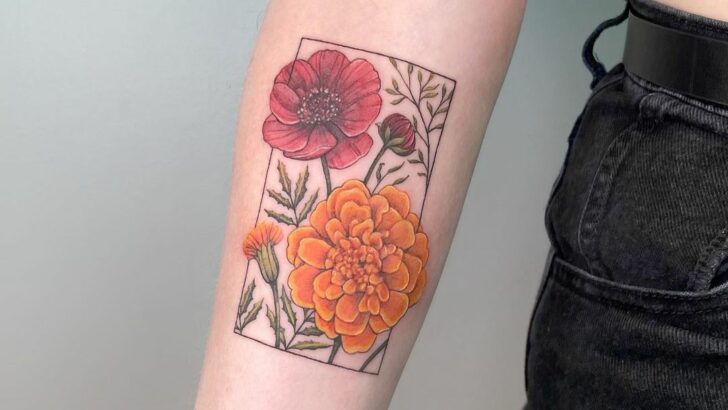 18 Dreamy October Birth Flower Tattoos That Bloom With Beauty