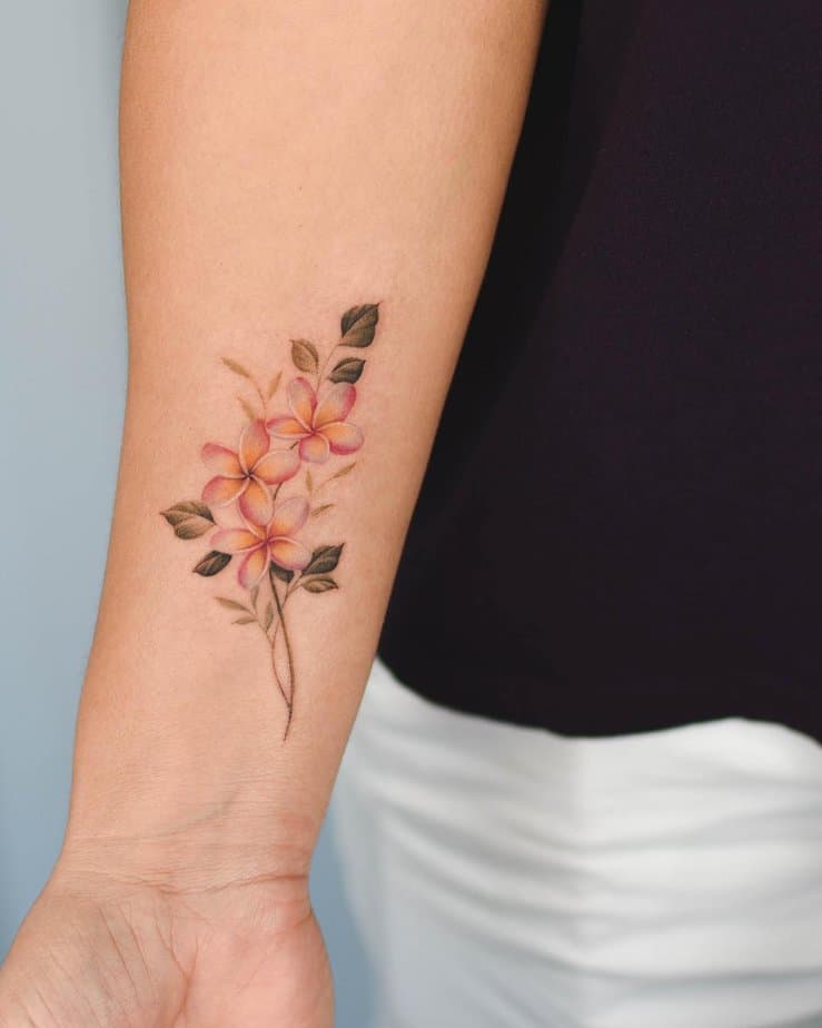 19 Beautiful Plumeria Tattoo Ideas To Get A Plum Perfect Look