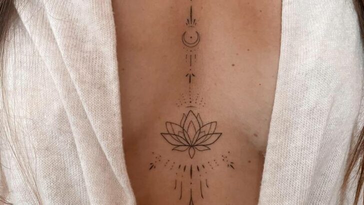 18 Eye-catching Sternum Tattoos To Adorn Your Skin