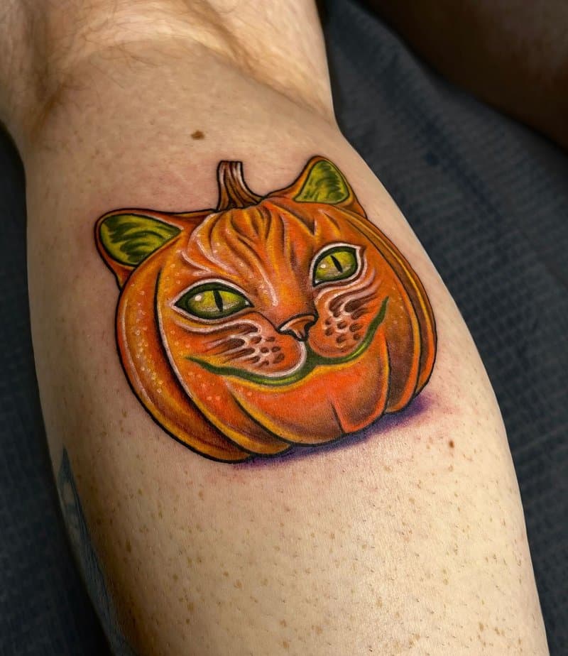 Pumpkin cat