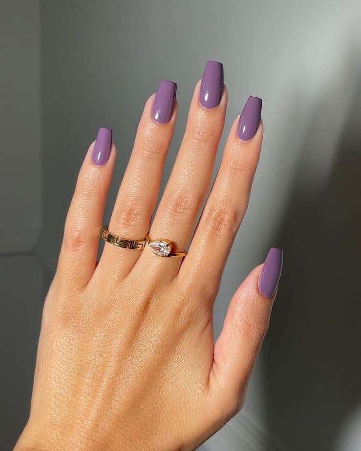 Purple graduation nails