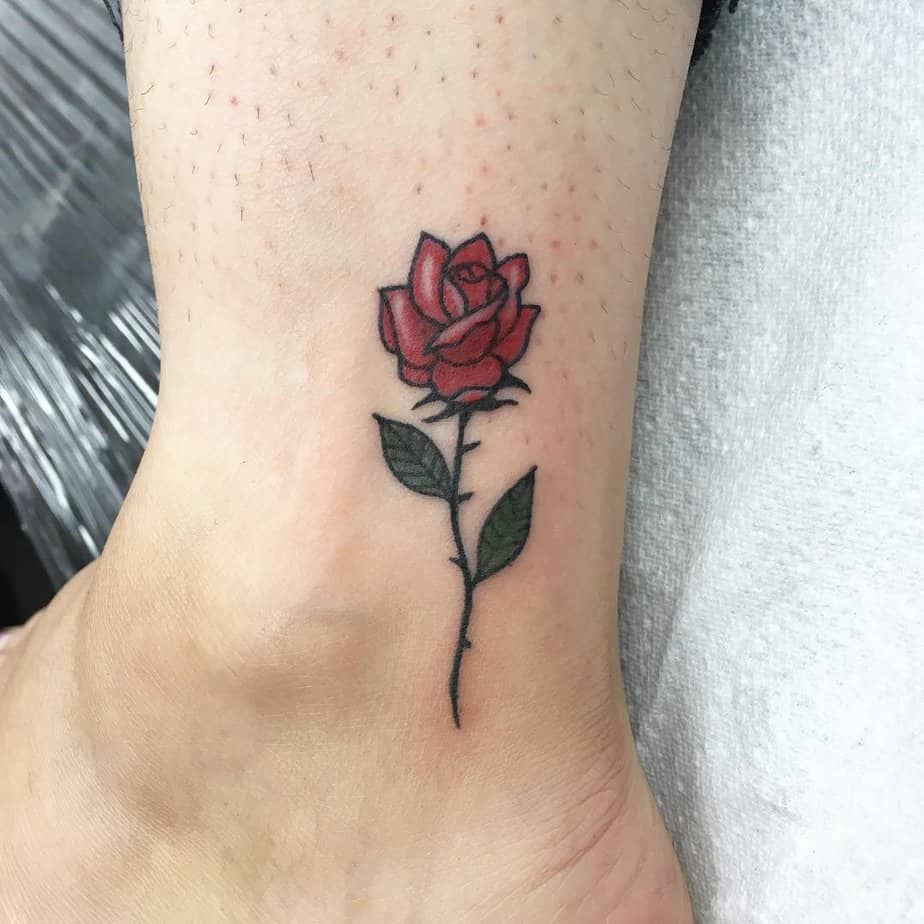 20 Magical Beauty and the Beast Rose Tattoos Honoring True Love