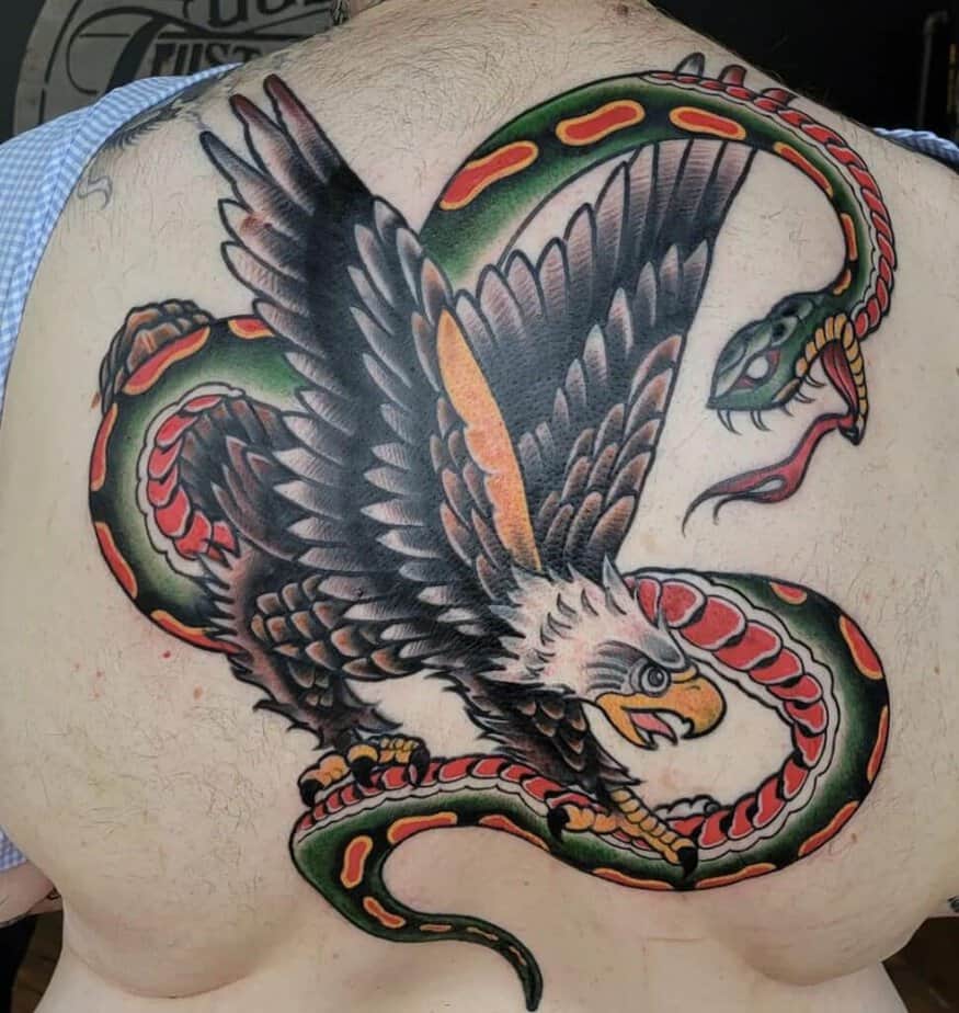 Snake And Eagle Tattoo Meaning With 20 Popular Options