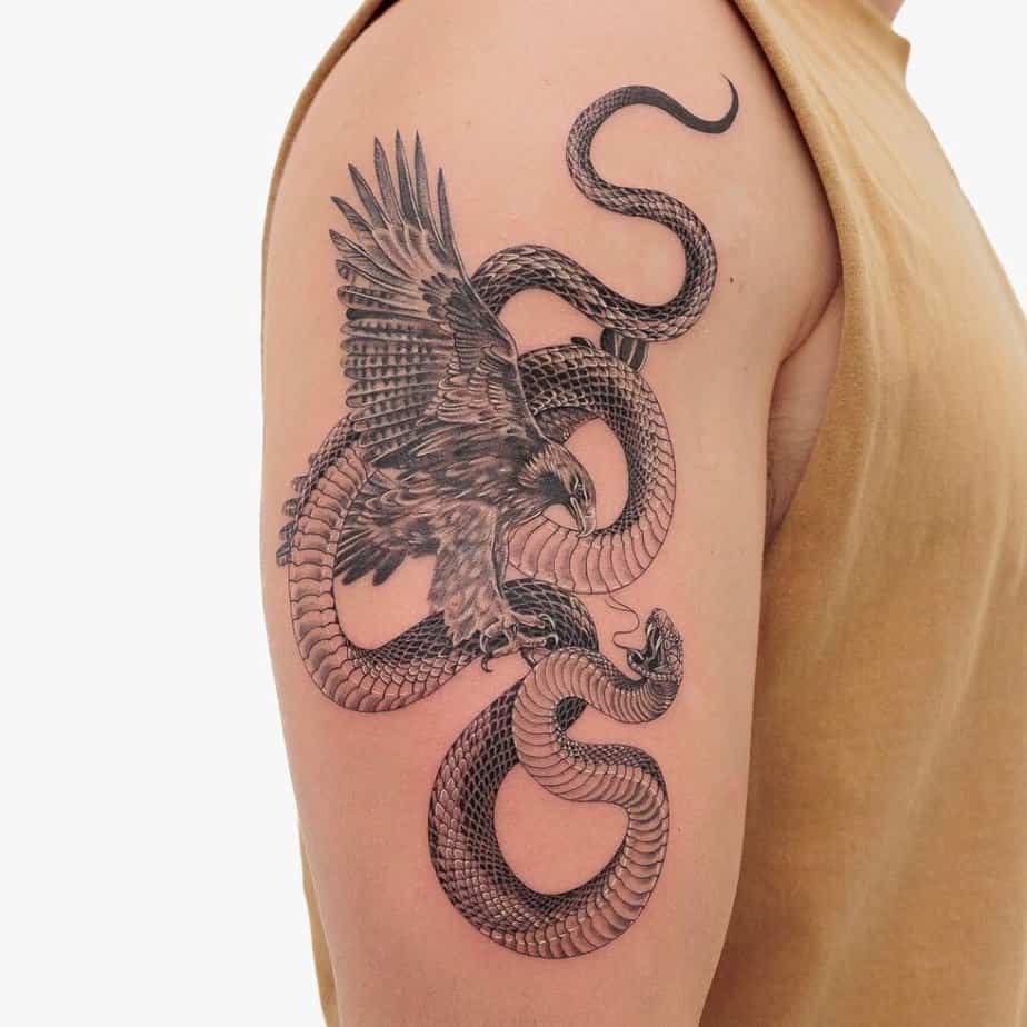 Snake And Eagle Tattoo Meaning With 20 Popular Options