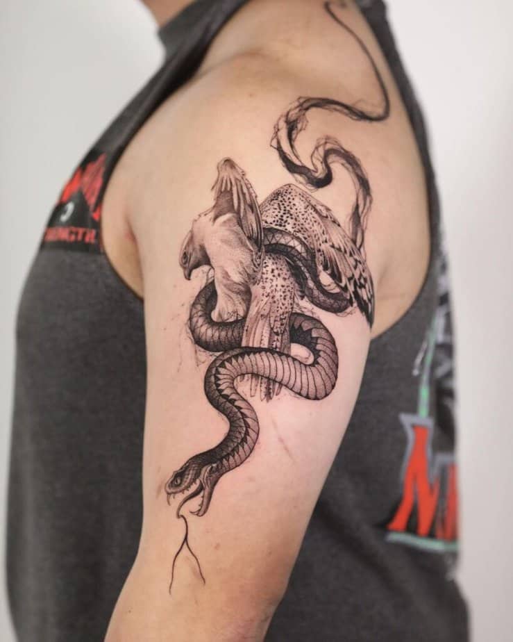 Snake And Eagle Tattoo Meaning With 20 Popular Options