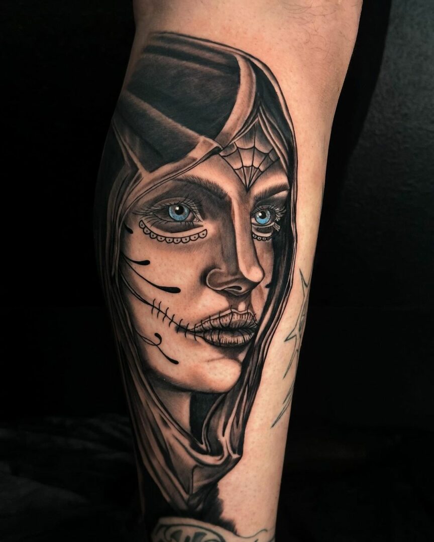 18 Unique Santa Muerte Tattoos That Are To Die For