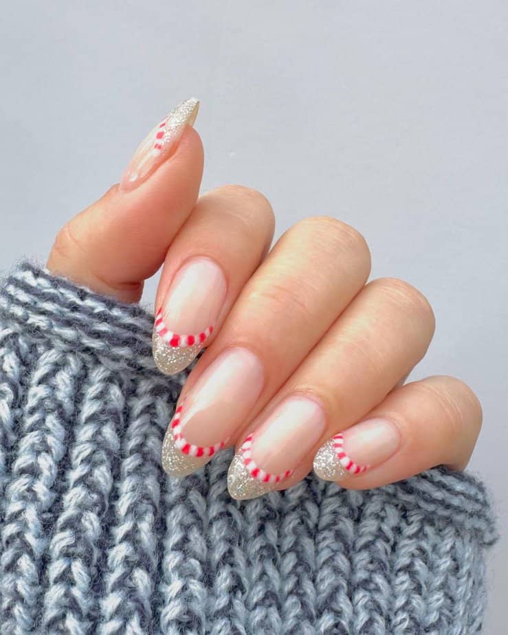 30 Dazzling Candy Cane Nails To Sweeten Your Tips