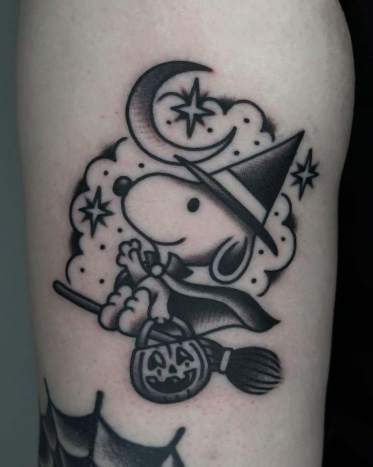 19 Cute Spooky Tattoos For An Endless Halloween Celebration