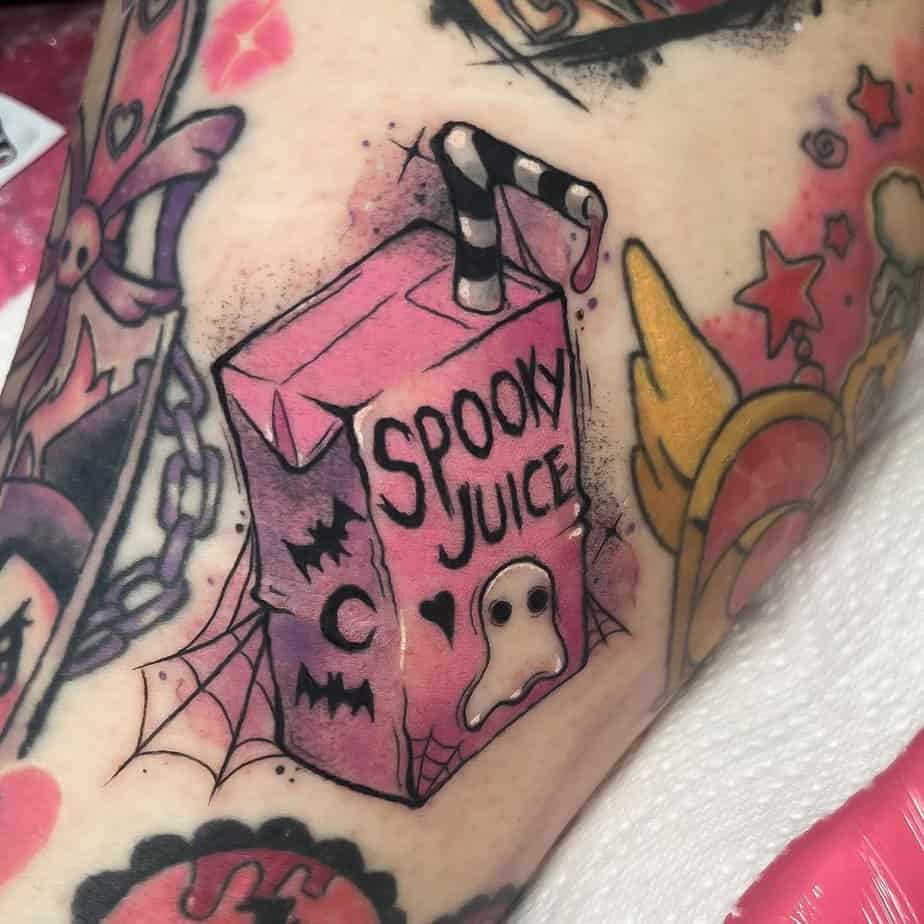 19 Cute Spooky Tattoos For An Endless Halloween Celebration