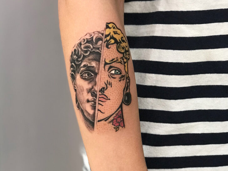 19 Funky Pop Art Tattoos To Get Your Giggle On