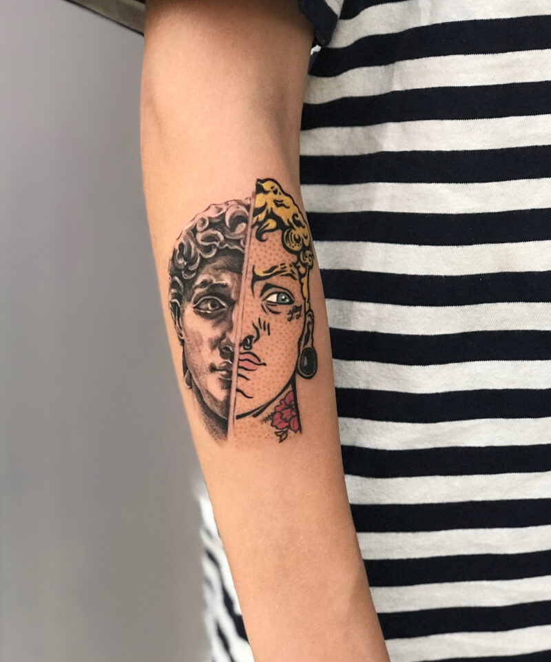 19 Funky Pop Art Tattoos To Get Your Giggle On