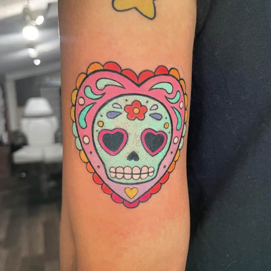 Traditional cute spooky tattoos