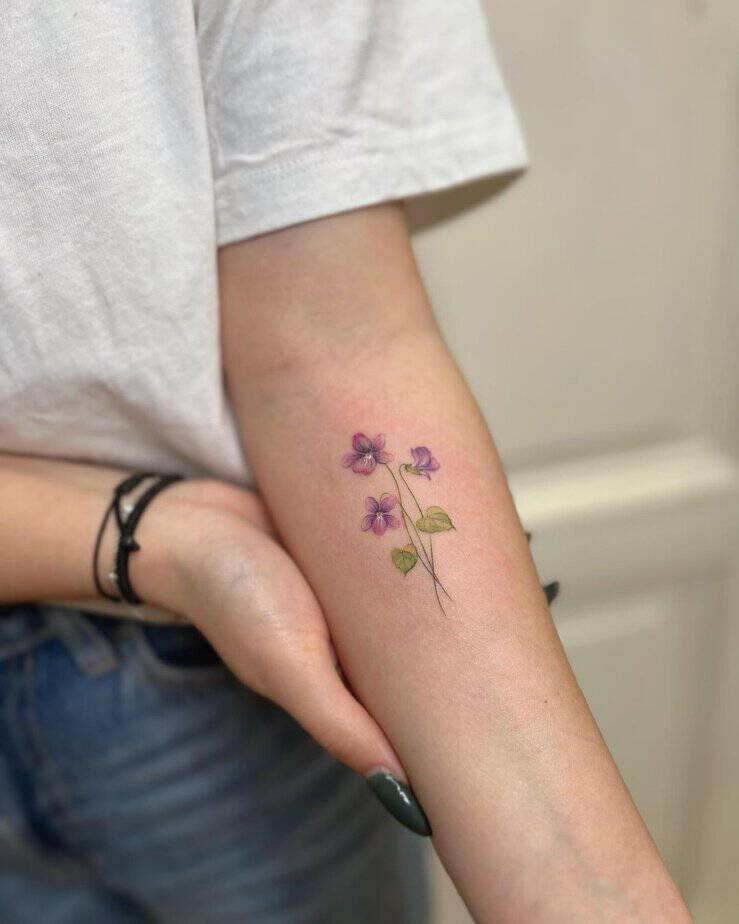 18 Empowering February Birth Flower Tattoos To Adorn Your Skin