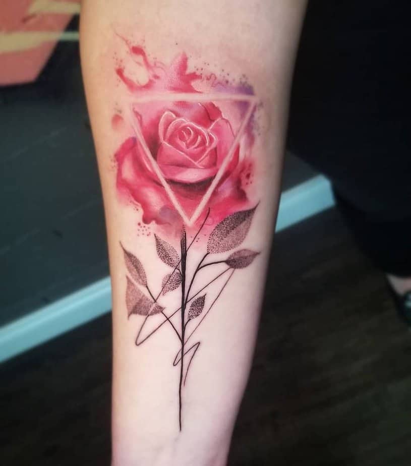 20 Creative Geometric Flower Tattoo Ideas That Will Wow You