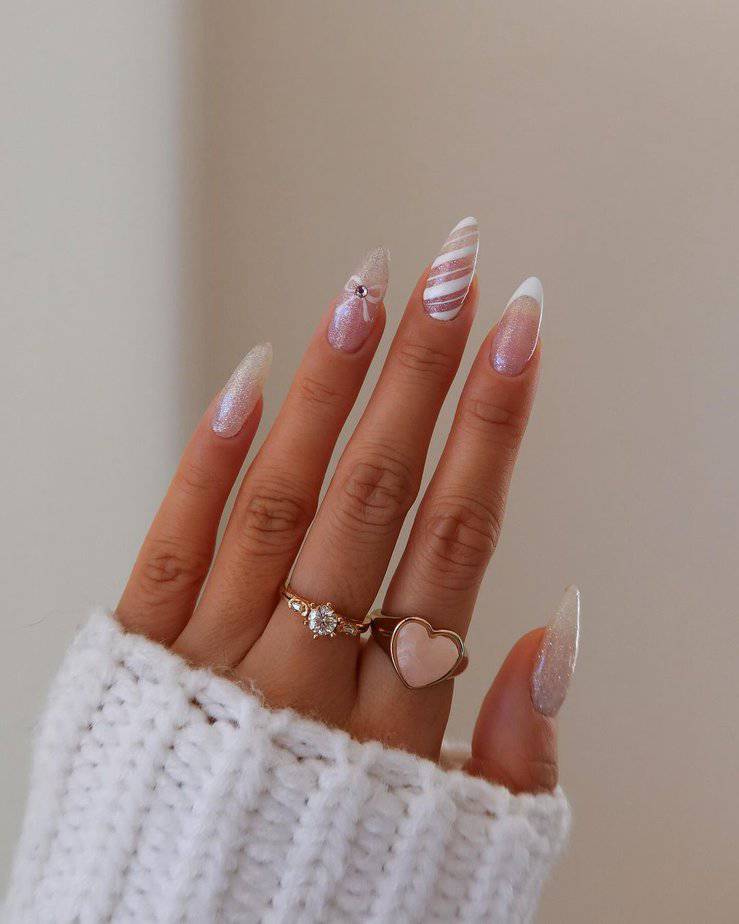 30 Dazzling Candy Cane Nails To Sweeten Your Tips