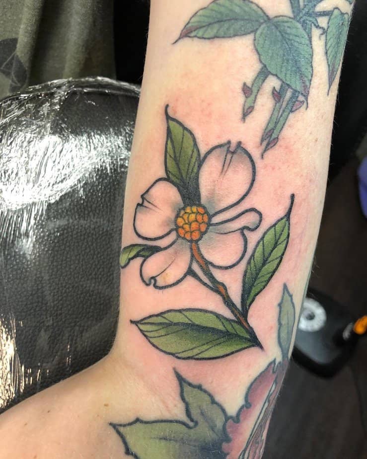 20 Captivating Dogwood Flower Tattoo Ideas To Celebrate Nature