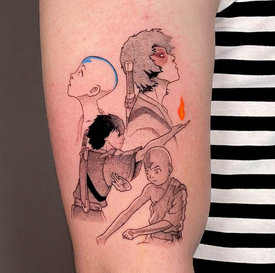 18 Creative Avatar Tattoos To Showcase Your Love For the Series