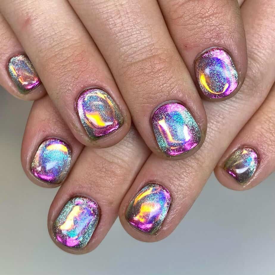 40 Incredible Iridescent Nails To Brighten Your Day