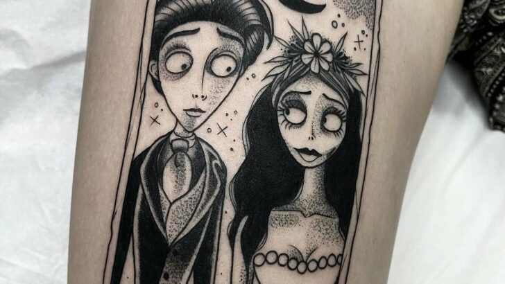 20 Corpse Bride Tattoos That Prove Love Never Dies