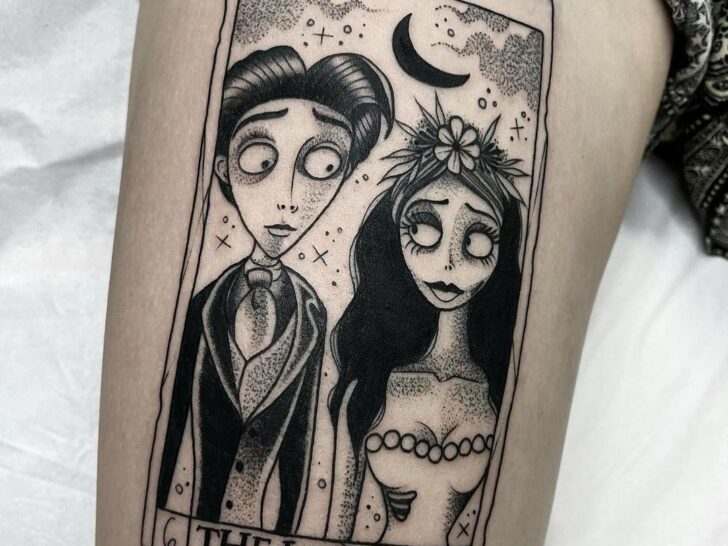 20 Corpse Bride Tattoos That Prove Love Never Dies