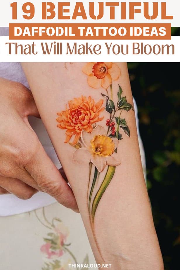 19 Beautiful Daffodil Tattoo Ideas That Will Make You Bloom