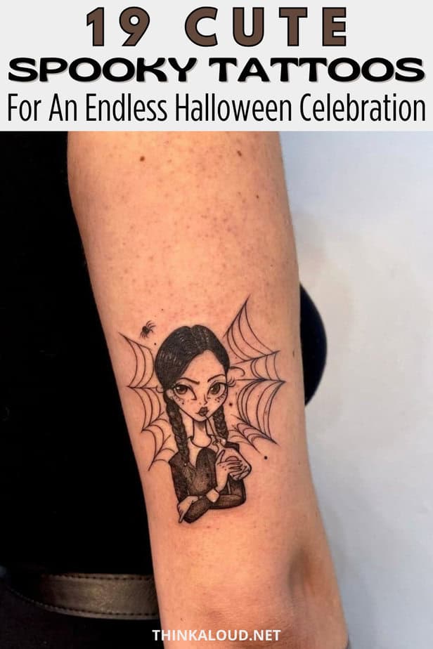 19 Cute Spooky Tattoos For An Endless Halloween Celebration