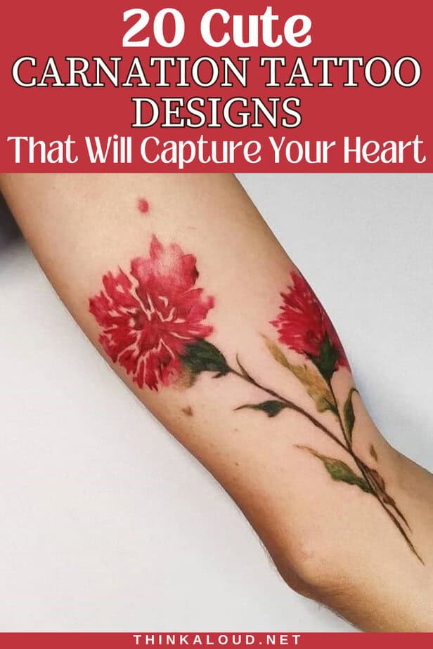 20 Cute Carnation Tattoo Designs That Will Capture Your Heart