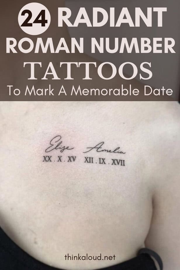 Roman Number Tattoos 