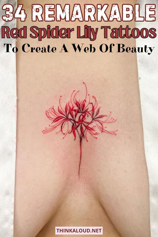 34 Remarkable Red Spider Lily Tattoos To Create A Web Of Beauty